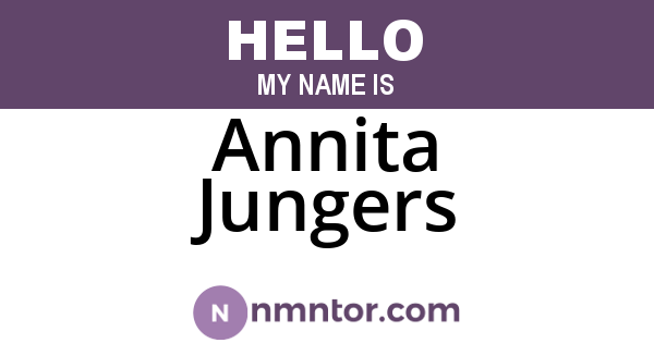 Annita Jungers