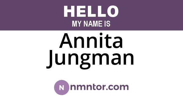 Annita Jungman