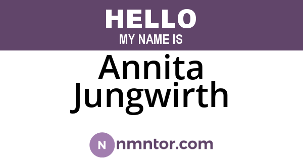 Annita Jungwirth