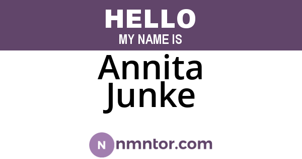Annita Junke