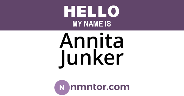 Annita Junker