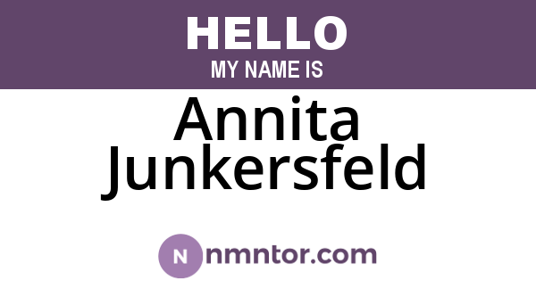 Annita Junkersfeld