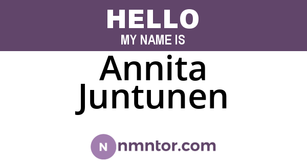Annita Juntunen