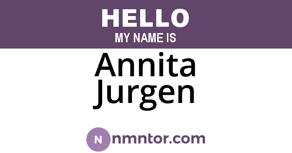 Annita Jurgen