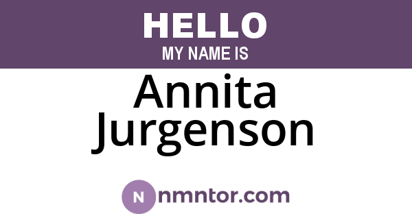 Annita Jurgenson
