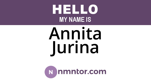 Annita Jurina
