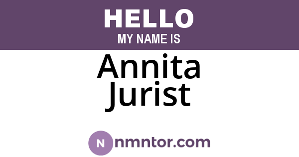 Annita Jurist