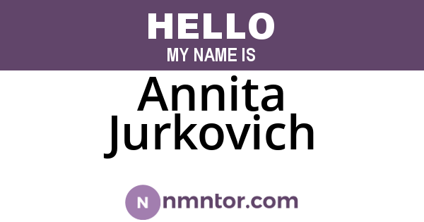 Annita Jurkovich