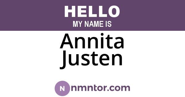 Annita Justen