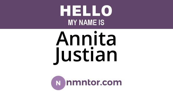 Annita Justian