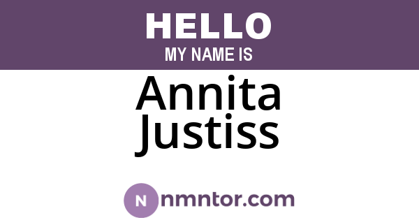 Annita Justiss