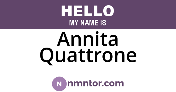 Annita Quattrone