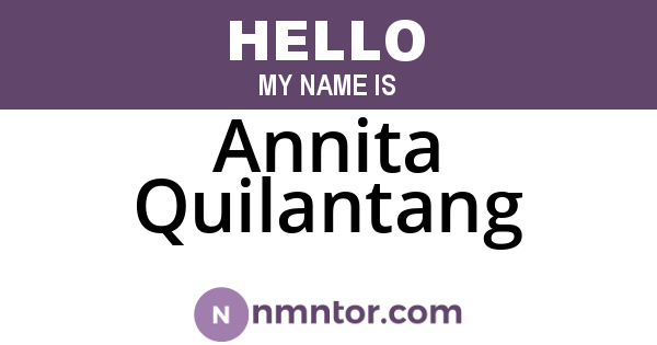 Annita Quilantang