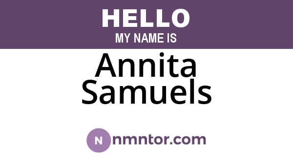 Annita Samuels