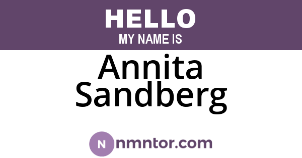 Annita Sandberg