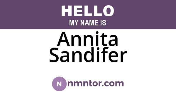 Annita Sandifer