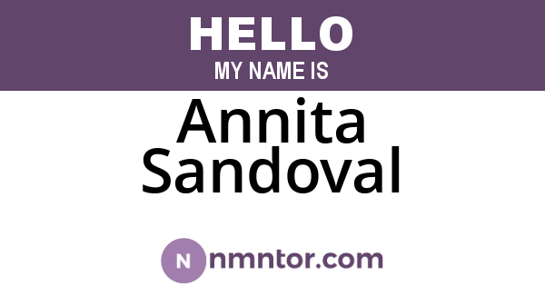 Annita Sandoval