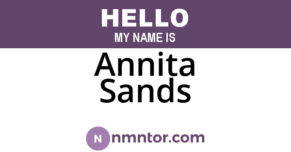 Annita Sands