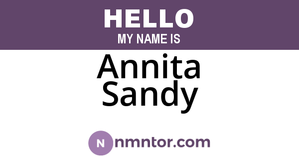 Annita Sandy