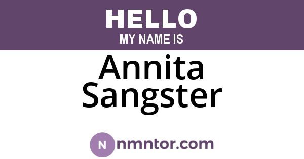 Annita Sangster