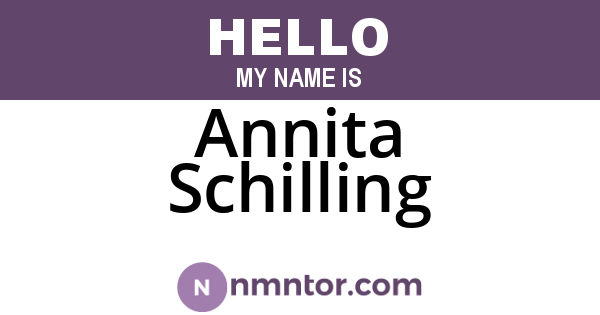 Annita Schilling