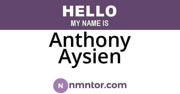 Anthony Aysien