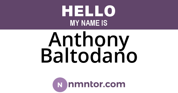 Anthony Baltodano