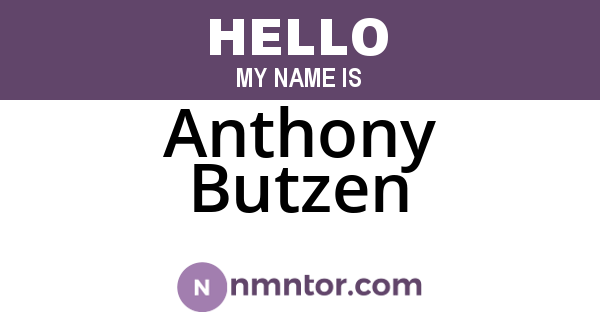 Anthony Butzen