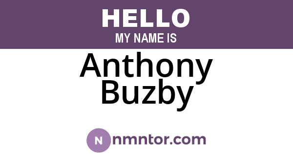 Anthony Buzby