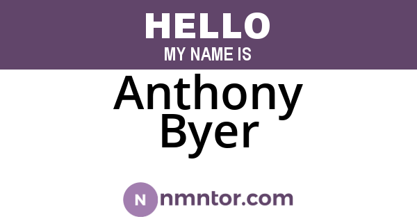 Anthony Byer
