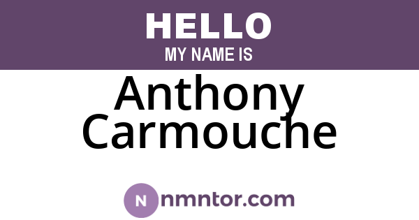 Anthony Carmouche