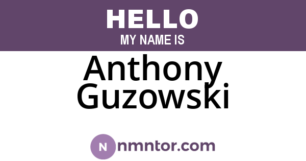 Anthony Guzowski