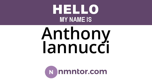 Anthony Iannucci