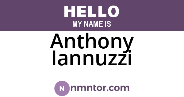 Anthony Iannuzzi
