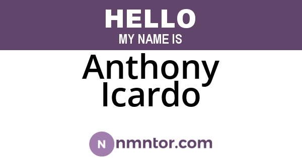 Anthony Icardo
