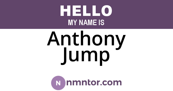 Anthony Jump