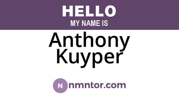 Anthony Kuyper