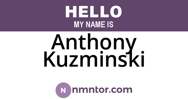Anthony Kuzminski