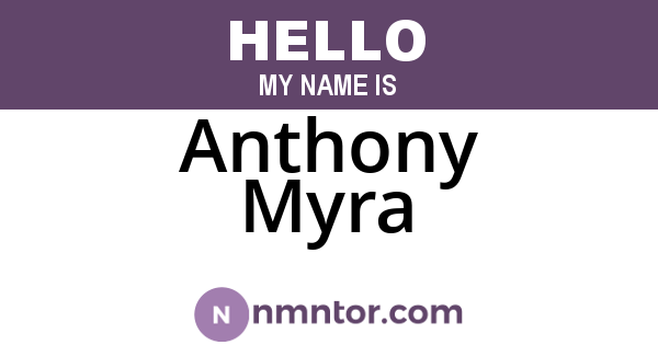Anthony Myra