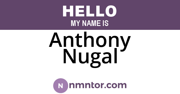 Anthony Nugal