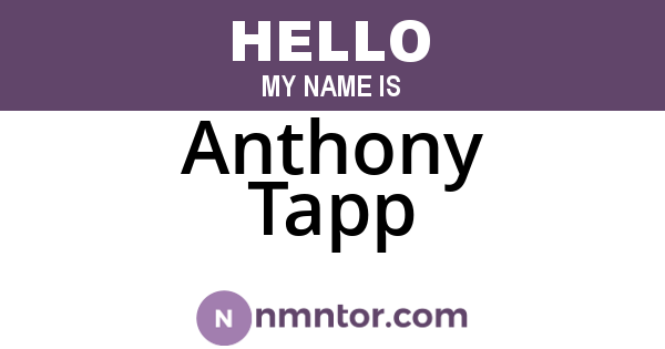 Anthony Tapp