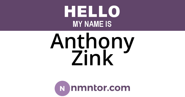 Anthony Zink