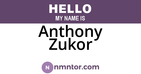 Anthony Zukor