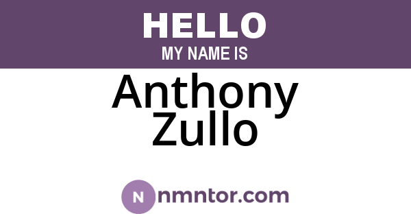 Anthony Zullo