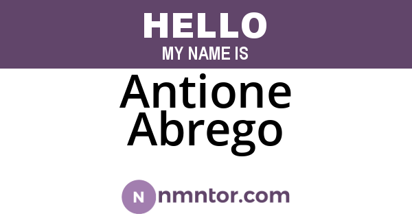Antione Abrego