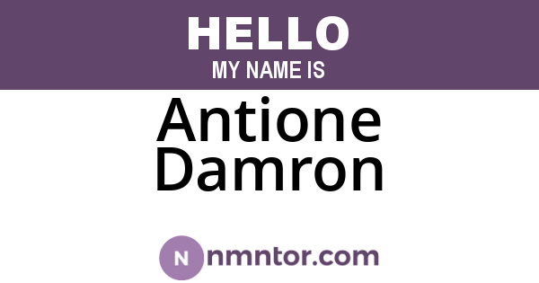 Antione Damron