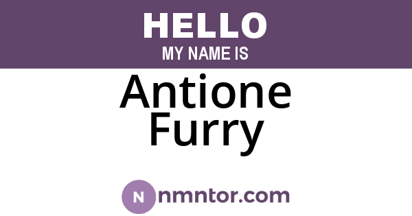 Antione Furry