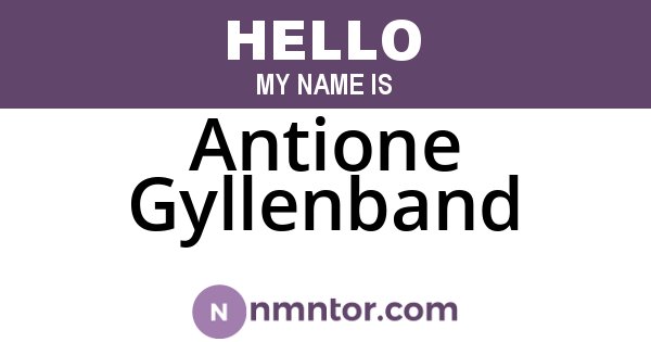 Antione Gyllenband