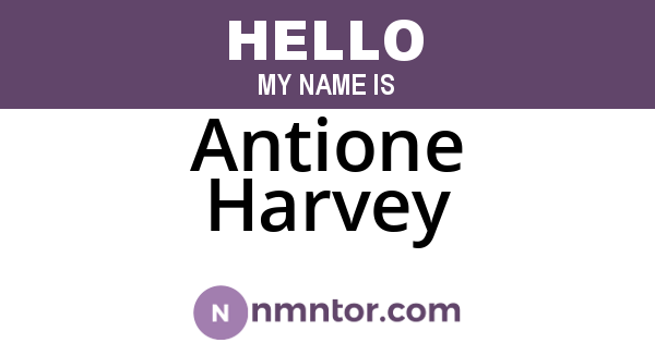Antione Harvey