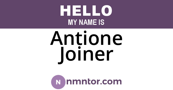 Antione Joiner